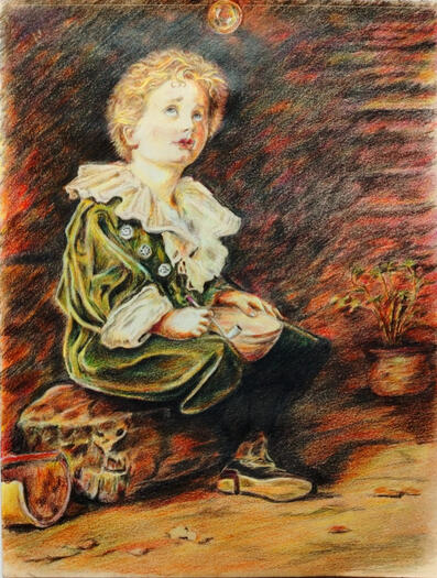 Bubbles (Referencing of Sir John Everett Millais)